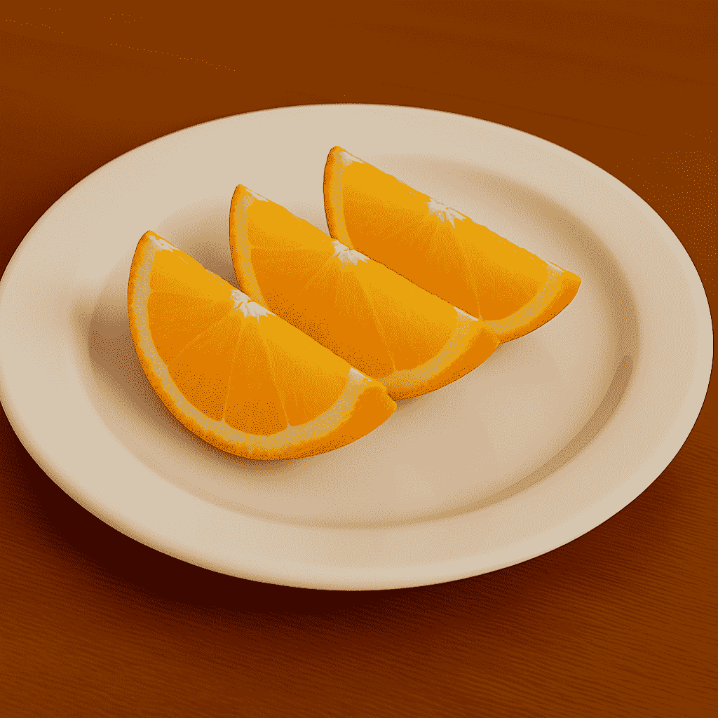 Orange wedges